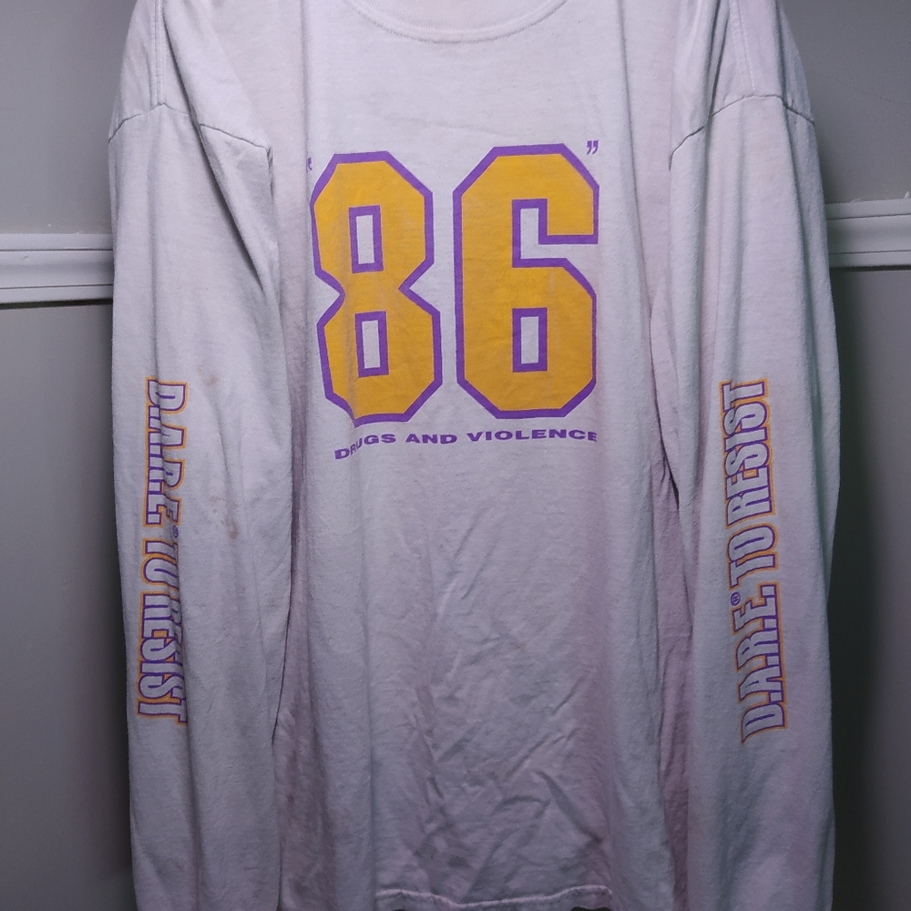 Vintage 80s D.A.R.E Long Sleeve Crewneck